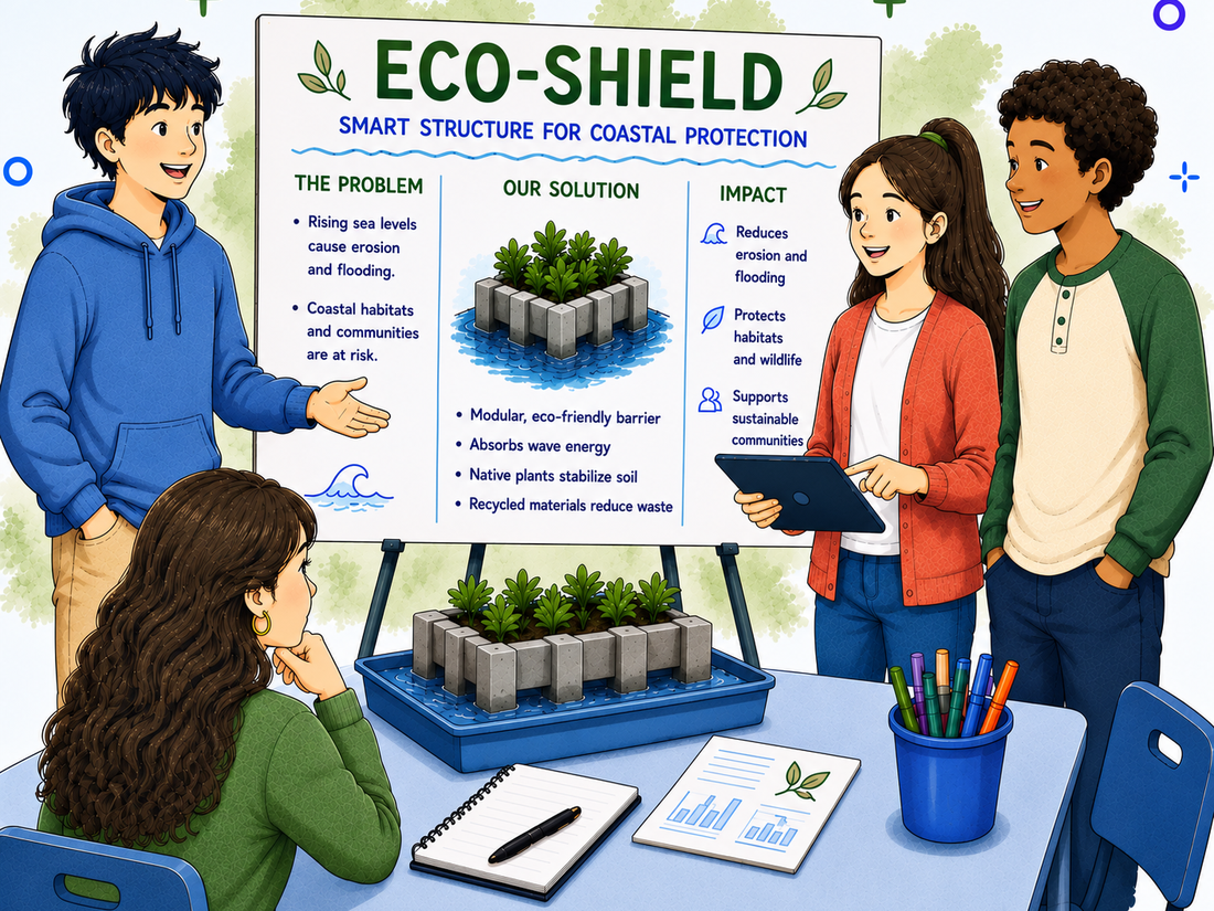 Students engaged in project-based learning